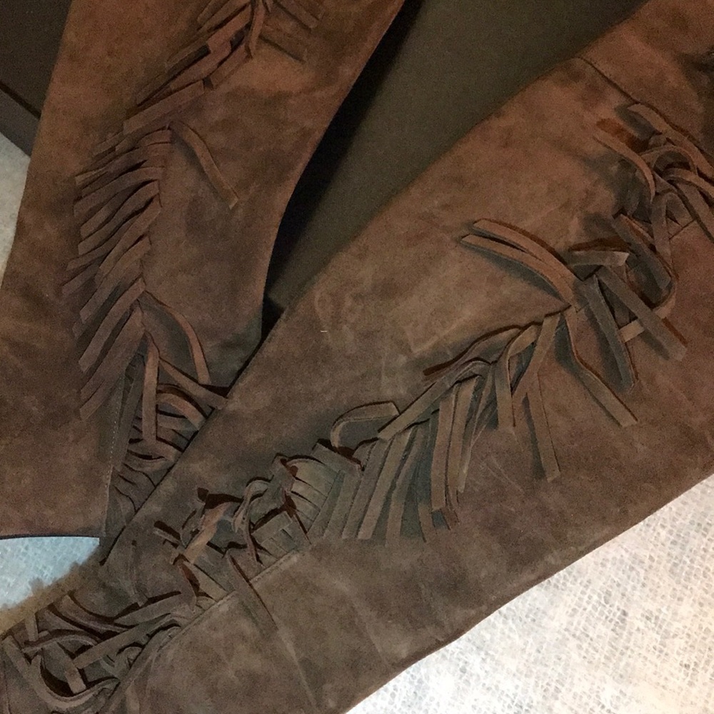 Authentic Saint Laurent Paris brown suede boots 37 - Picture 7 of 8